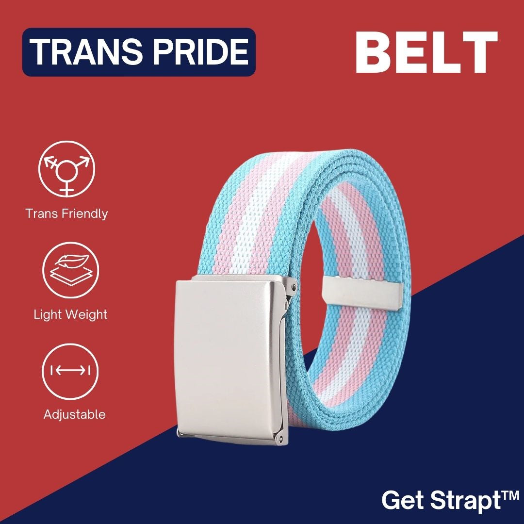 Trans Pride Belt by Get Strapt